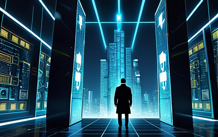 CBDC의 보안 문제와 해결 방안 - Secure Digital Transaction**

"A futuristic cityscape with glowing digital currency symbols floating...