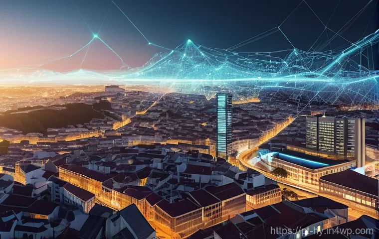 CBDC 개발을 위한 데이터 관리 방안 - **Prompt:** A visually rich and detailed illustration depicting the intricate and vast network of da...